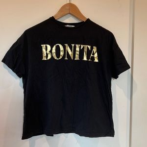 Black Zara “Bonita” T-shirt